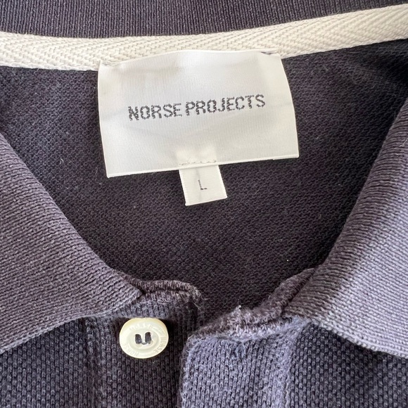 Norse Projects - Theis Pique - Navy Blue - Large - Picture 2 of 10